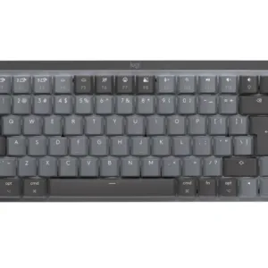 Безжична клавиатура Logitech MX Keys Mini за MAC на бял фон с изчистен дизайн