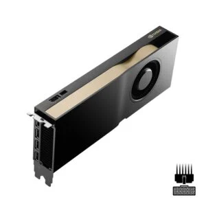 Видео карта PNY VCNRTX4500ADA-PB RTX A4500 с вид на задната страна и конектори