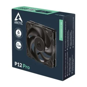 Вентилатор ARCTIC P12 Pro 120mm PWM изображение с акцент върху тихата работа