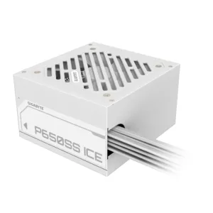 Захранващ блок Gigabyte P650SS ICE 650W 80+ Silver показан с опаковка