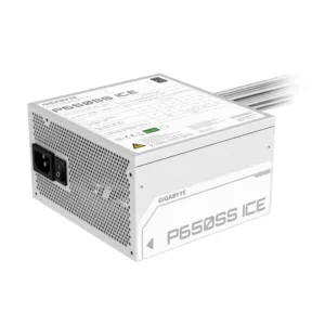 Gigabyte P650SS ICE 650W 80+ Silver изглед отзад с кабели