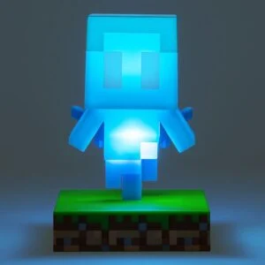 Лампа Paladone Icons Minecraft Allay Light PP12709MCF детайл на светлината и цветовете