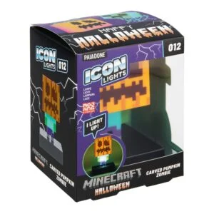 Декоративна статуетка Paladone Icons Minecraft с детайли на зомби Jack O Lantern