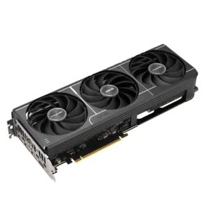 Видео карта ASUS PRIME RTX 5060 TI 16GB OC страничен изглед с охлаждаща система