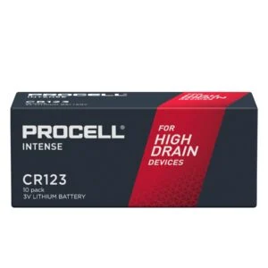 Батерия литиева индустриална CR123 3V 10 бр. в опаковка PROCELL INTENSE DURACELL основна снимка на продукта