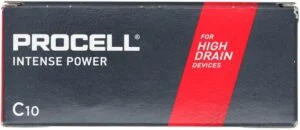 Батерия алкална индустриална LR14 C 1,5V 10pk опаковка INTENSE PROCELL продукт снимка отпред