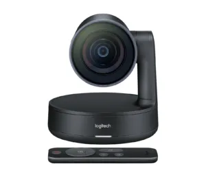 Видеоконферентна камера Logitech Rally PTZ - 4K Ultra HD Video продуктна снимка отпред