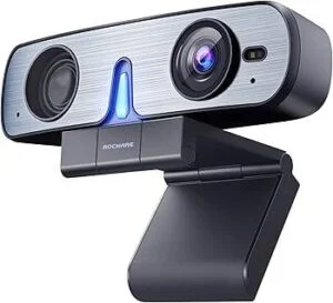 ROCWARE RC08P Уеб камера 2K с широкоъгълен обектив и USB интерфейс