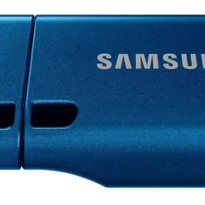 USB памет Samsung 512 GB USB 3.2 Gen1 Синя снимка в употреба с лаптоп