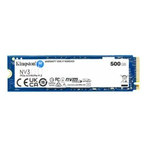 SSD KINGSTON NV3 M.2-2280 PCIe 4.0 NVMe 500GB продукт снимка отпред