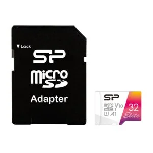 Карта памет Silicon Power Elite Colorful 32GB microSDXC Class 10 SD Adapter продуктова снимка