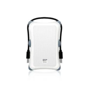 Удароустойчиво чекмедже за 2.5" диск Silicon Power Armor A30 White USB 3.2 продуктова снимка отпред