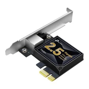 Мрежова карта TP-LINK TX201 PCIe 10 Mbps 100 Mbps 1 Gbps 2.5 Gbps основно изображение с видим интерфейс и портове