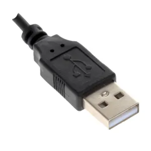Слушалки Jabra Evolve 20 UC Duo USB показани с USB-A и USB-C кабели