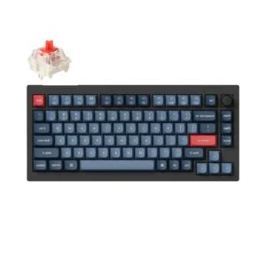 Механична клавиатура Keychron V1 MAX QMK 75% Carbon Black - основен изглед отпред