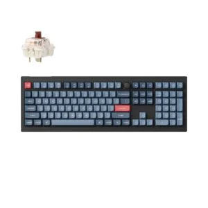 Механична клавиатура Keychron V6 MAX QMK Carbon Black изглед отпред