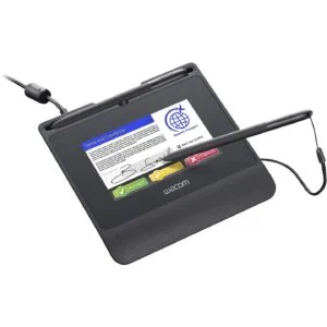 WACOM Таблет за подпис Signature Set STU-540 изглед отпред с включен подпис