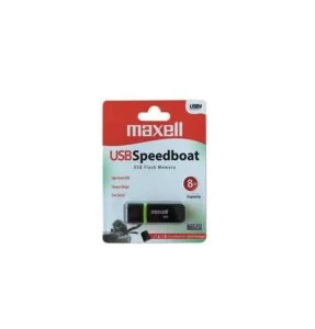 USB памет MAXELL SPEEDBOAT USB 2.0 8GB продуктова снимка с видим конектор USB-A